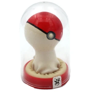 CONDOMERIE - PRÃSERVATIFS FANTAISIE PEINTS Ã LA MAIN POKEBALL ROUGE-BLANC